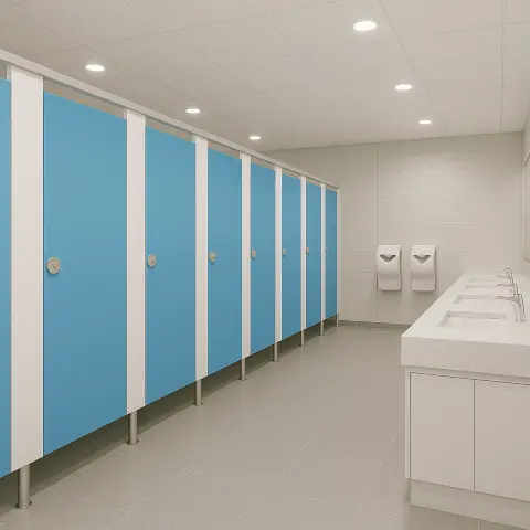 Toilet Cubicle in Blue-White_result